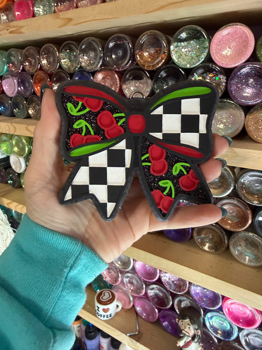 CHERRY CHECK BOW