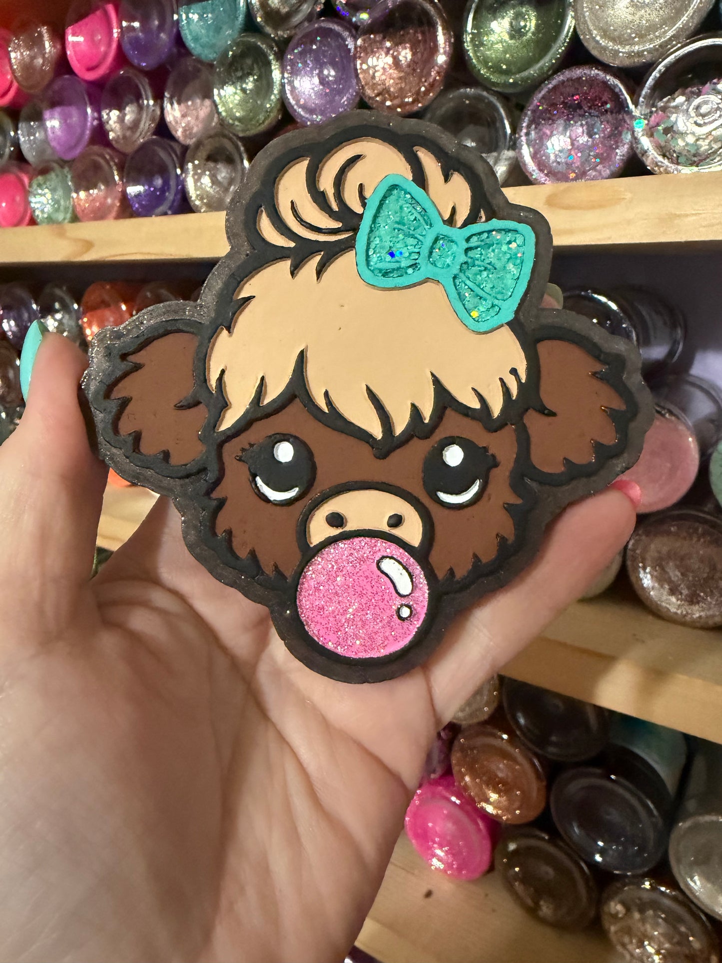 CUTE COW W/BUBBLE