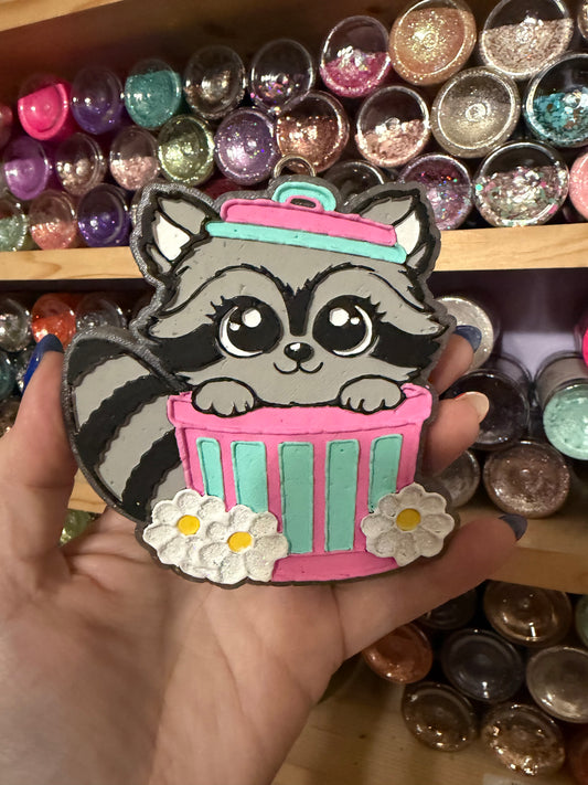 RACCOON TRASH CAN