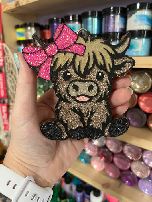 COW WITH BOW